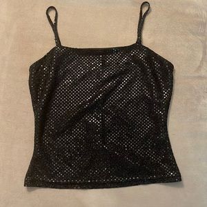 90s Sequined Spaghetti Strap Top